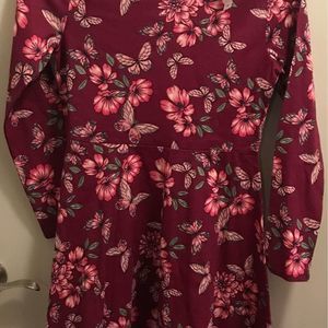 Girls children’s place dress size XXL purple and pink with butterflies